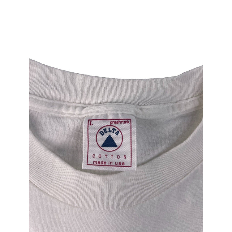 Mens Vintage Delta 1997 NCAA Champions Arizona Wildcats White T Shirt SIZE L