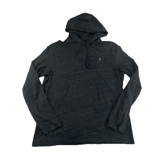 Mens Polo Ralph Lauren Size Large Dark Grey Hooded Sweater