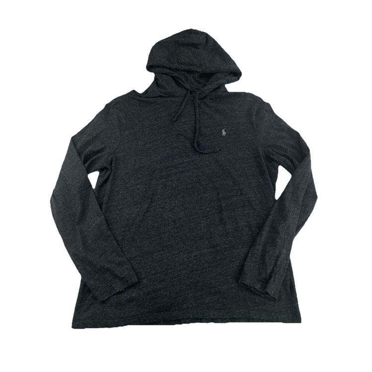 Mens Polo Ralph Lauren Size Large Dark Grey Hooded Sweater