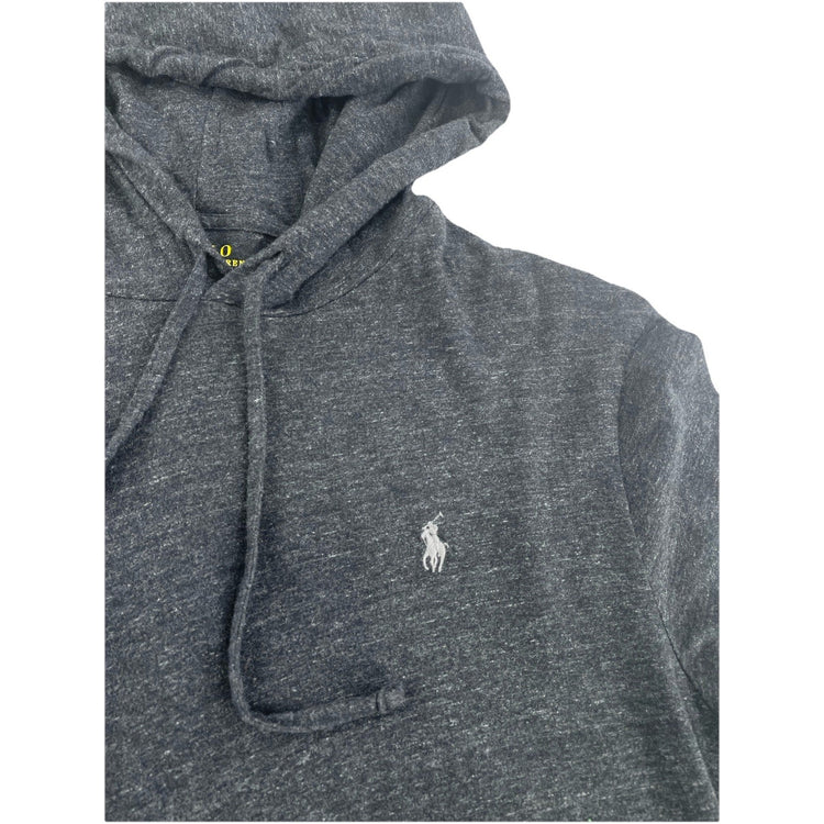 Mens Polo Ralph Lauren Size Large Dark Grey Hooded Sweater
