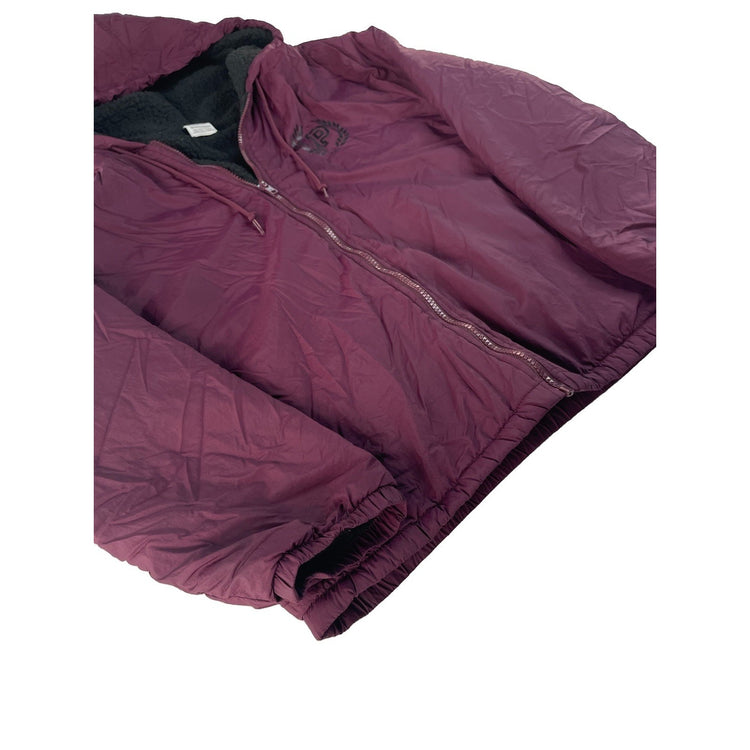 Women’s PINK Victorias Secret Maroon Fleece Lined Windbreaker Size XS