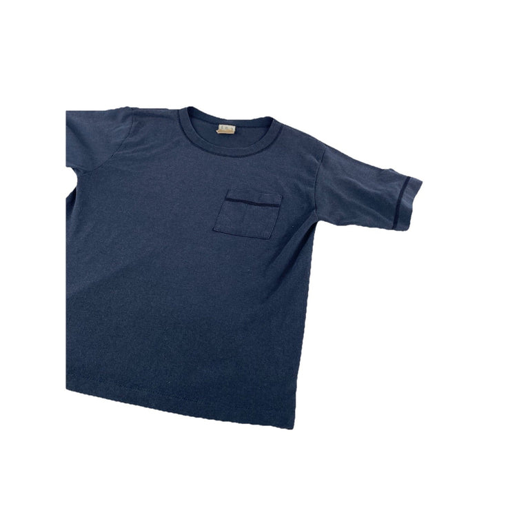 Kids Fun Blank Solid Black Tee Size L