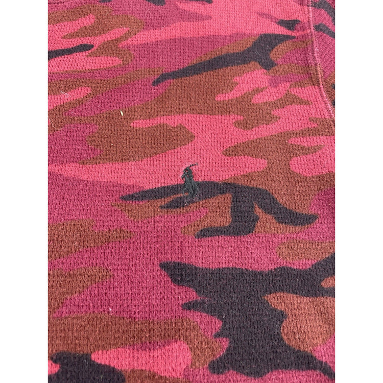 Mens Ralph Lauren Size Medium Red Camo Long Sleeve