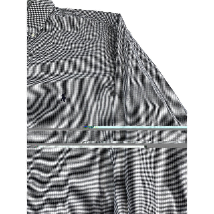 Mens Ralph Lauren Black And White Stiped ButtonUp Shirt Size 2xl Tall