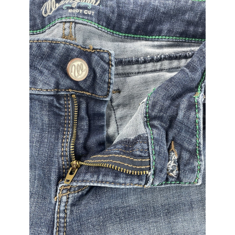 Women’s Wrangler Regular Bootcut Blue Jeans Size 7x34