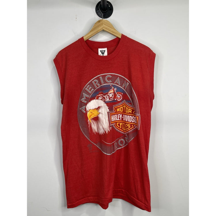 MEN’S VTG 80's HARLEY DAVIDSON MOTORCYCLE AMERICAN IRON T SHIRT SZ XL