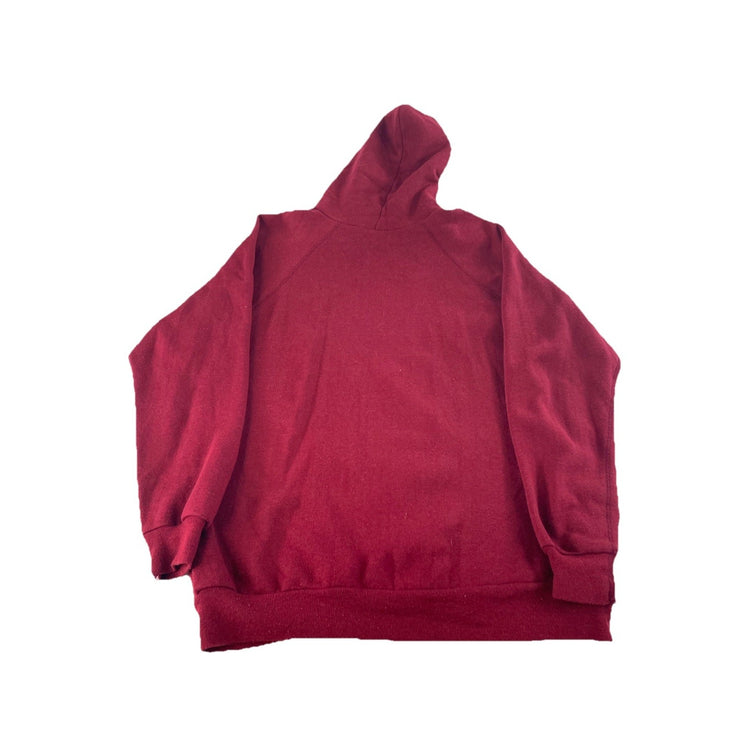 Mens Vintage 70s/80s Artex Harvard University Hoodie Red Maroon Raglan Size Xl