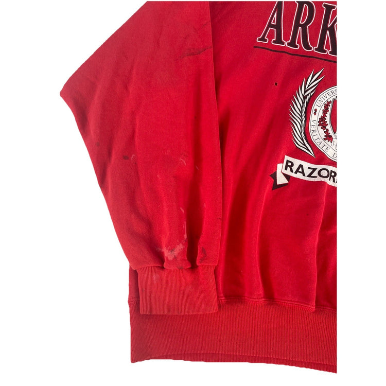 Mens Vintage Hanes Activewear University Of Arkansas Crewneck Sweatshirt Size2xl