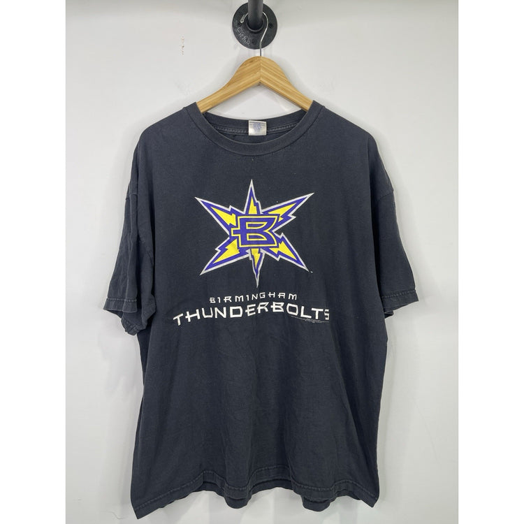 Vintage 2000 XFL Football Birmingham Thunderbolts T-Shirt Licensed XFL 2Xl