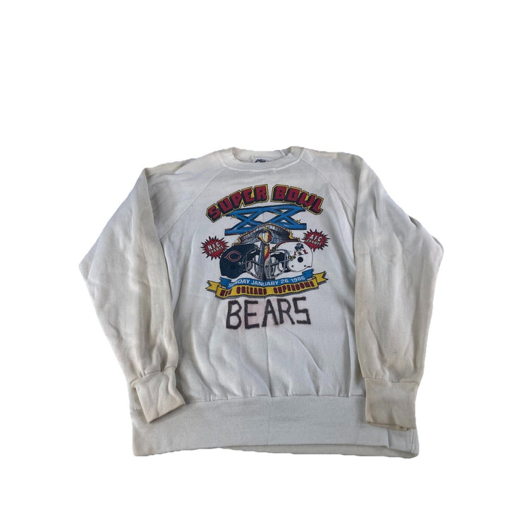 Mens Vintage Pro Knit 1986 Chicago Bears Super Bowl XX sweatshirt Size Xl