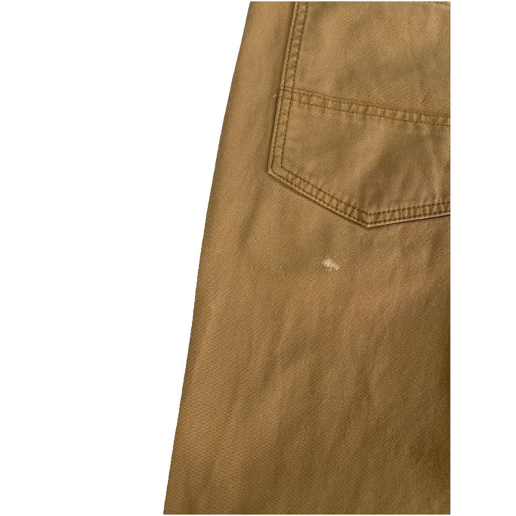 Mens Carhartt Relaxed Fit Khaki Work Pants Size 34X32