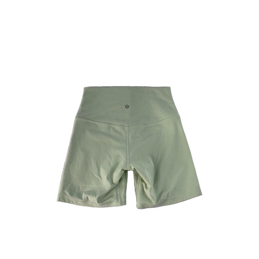 Women's Lululemon Athletica High-Rise Bike Shorts, Light Green Size 6