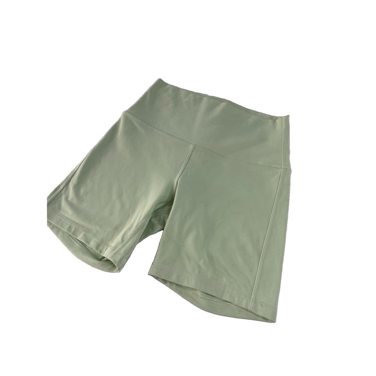 Women's Lululemon Athletica High-Rise Bike Shorts, Light Green Size 6