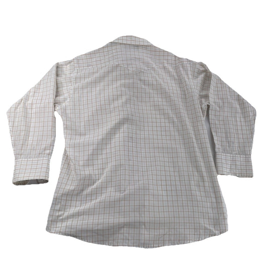Mens Panhandle Slim Long Sleeve Button-Up Plaid Pattern Size 16 1/2, 33