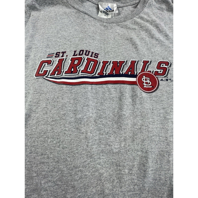 Mens 2000s Adidas Gray St. Louis Cardinals Size 2xl