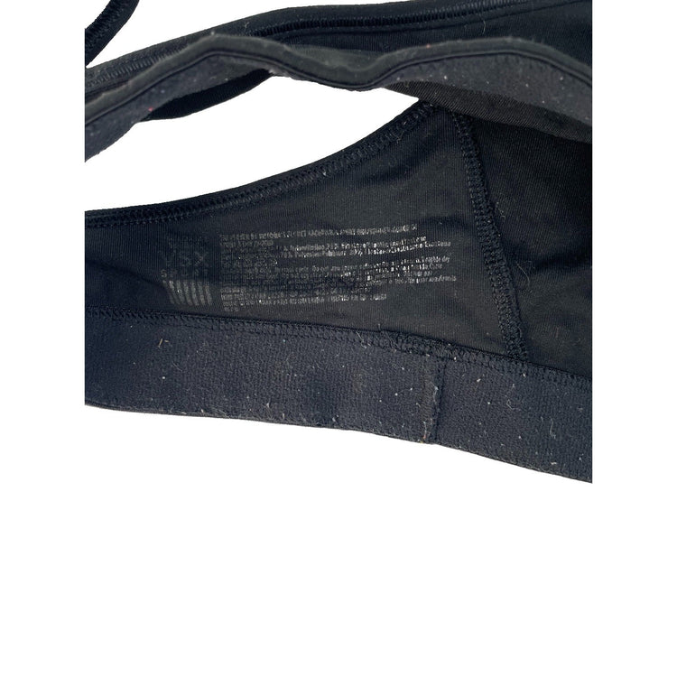 Womens Victorias Secret VSX Black Sports Bra Size Medium