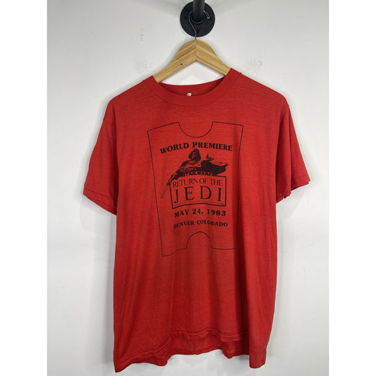 Vintage World Premiere Star Wars Return Of The Jedi 1983 T-shirt Sz XL
