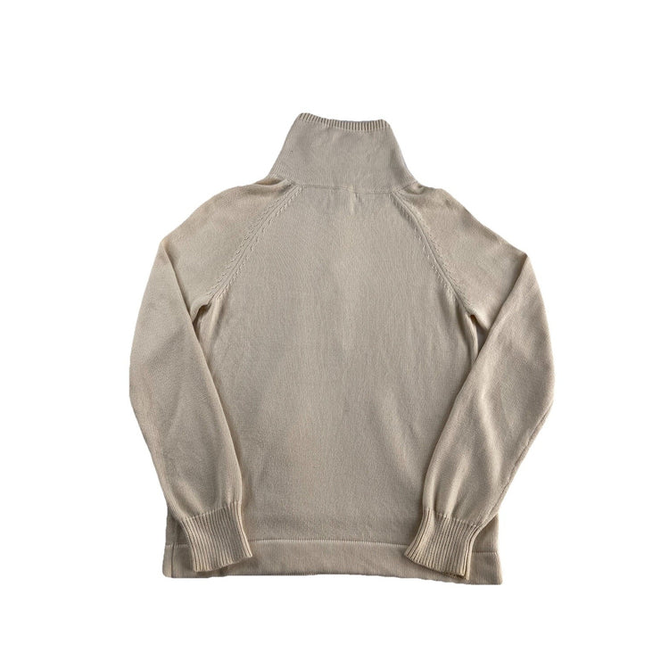 Womens Ralph Lauren Tan Knitted Long Sleeve Turtle Neck L/g