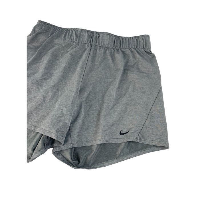 Women's Nike Dri-FIT Heather Grey Athletic Shorts, Size S