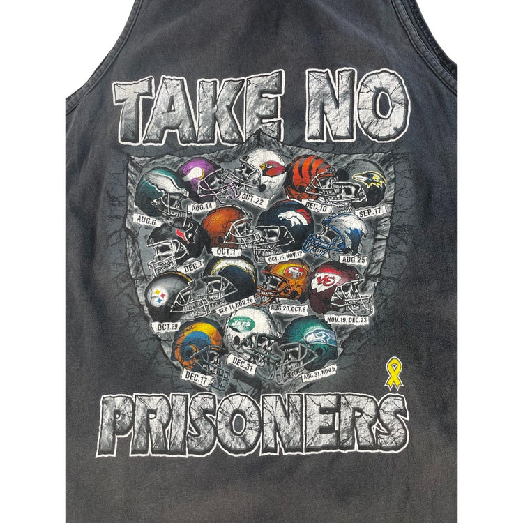 Men Vintage Las Vegas Raiders "Old School - Take No Prisoners" Tank Top Size 2XL