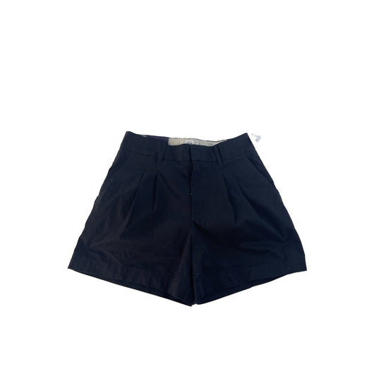 Womens Gap Black High Rise Pleated Khaki Shorts Size 4