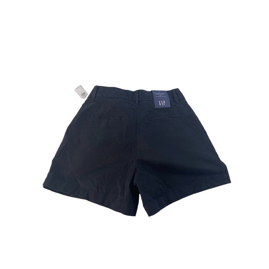 Womens Gap Black High Rise Pleated Khaki Shorts Size 4