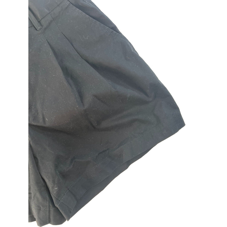 Womens Gap Black High Rise Pleated Khaki Shorts Size 4