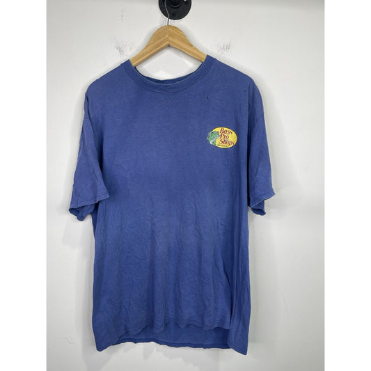 Men’s Blue Bass Pro Shops Fish SpringField, Mo Graphic T-Shirt Sz XL