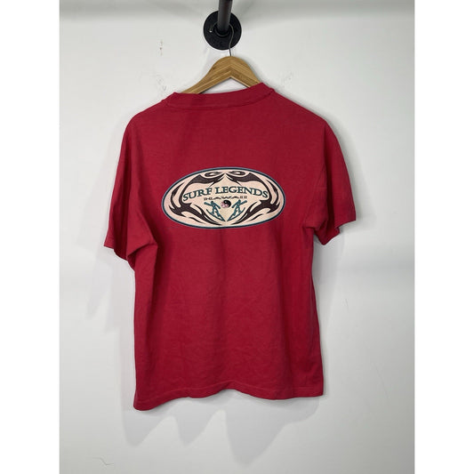 Men’s Vintage Surf Legends Hawaii Red T shirt Sz Large