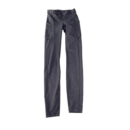 ⁠Womens Lululemon Heathered Gray Speed Up Tight 28 Run Athletic Leggings Size 2