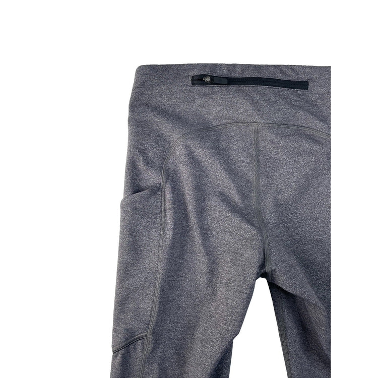 ⁠Womens Lululemon Heathered Gray Speed Up Tight 28 Run Athletic Leggings Size 2
