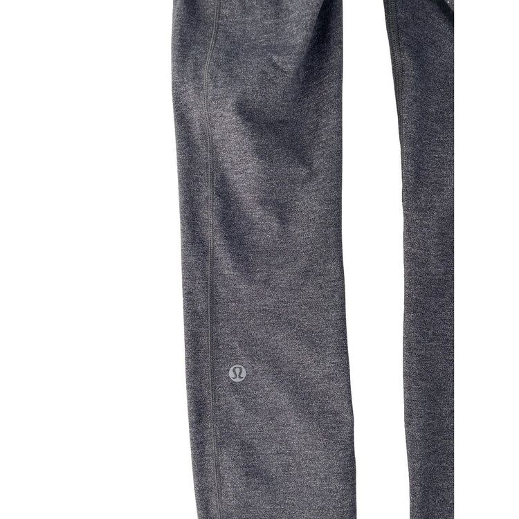 ⁠Womens Lululemon Heathered Gray Speed Up Tight 28 Run Athletic Leggings Size 2
