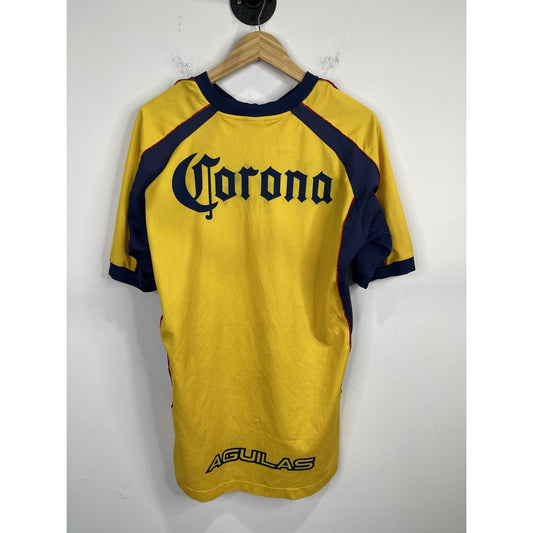 Adult Nike Team DRI-FIT Club America Yellow Short Sleeve Jersey Sz Large