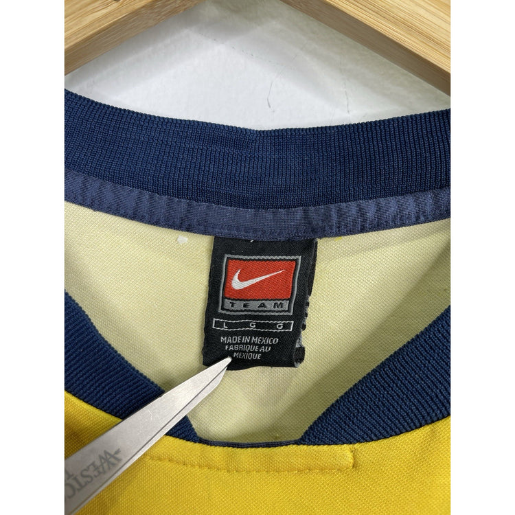 Adult Nike Team DRI-FIT Club America Yellow Short Sleeve Jersey Sz Large