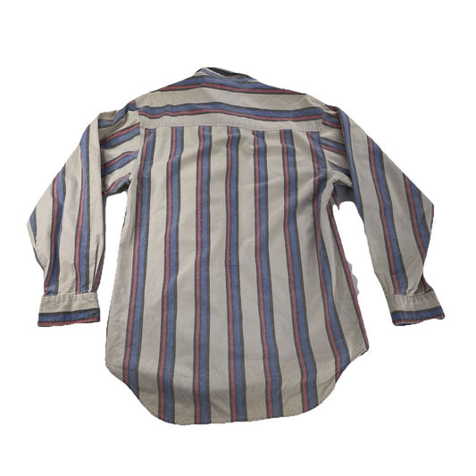 Men’s Wrangler(RW) Long Sleeve, Multicolor Stripe, Outdoor Button-Up Shirt SizeL