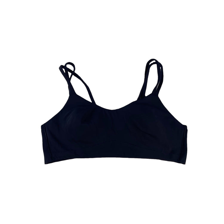 Womens Lululemon Black Cross Back Dual Strap Yoga Sports Bra Size M