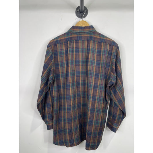 Men’s Pendleton Plaid Shirt Board Work Rancher Flannel Western Preppy Sz L