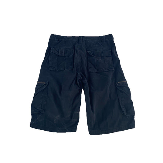 Mens MMA Elite Black Cargo Shorts With Zip Pockets Size 34