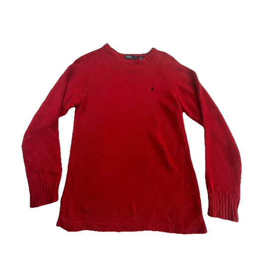 Men’s 2000 Polo Ralph Lauren Size L Color Red Knitted Sweatshirt