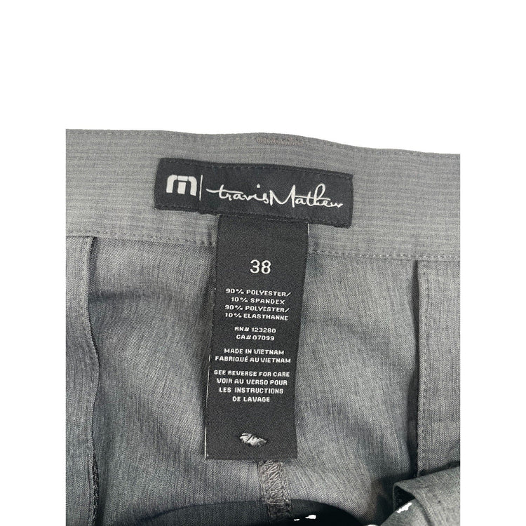 Modern Travis Mathew Grey Performance Golf Shorts Size 38