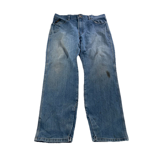 Mens Ariat REBAR M4 Relaxed Bootcut Blue Jeans Size 36/30