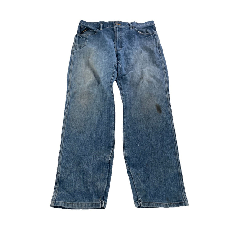 Mens Ariat REBAR M4 Relaxed Bootcut Blue Jeans Size 36/30