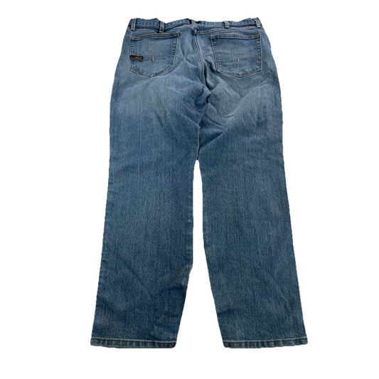 Mens Ariat REBAR M4 Relaxed Bootcut Blue Jeans Size 36/30