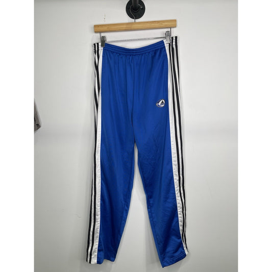 Mens Blue Adidas Side Seam Snap On Track Pants Sz Medium