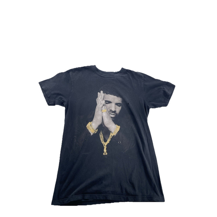 Unisex 2010s Drake Grapic Black Tee Size S