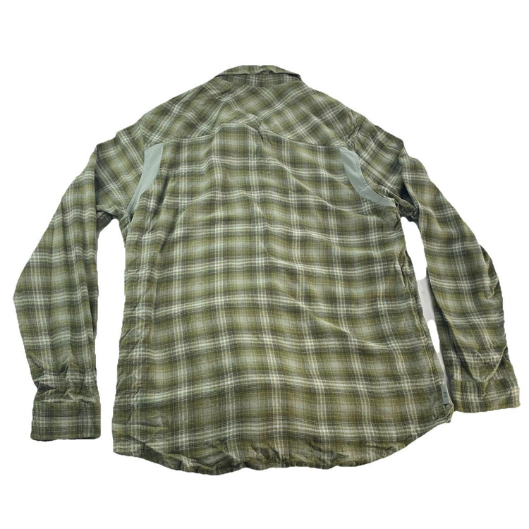 Mens Under Armour Flannel Green&White Plaid Longsleeve SnapDown Shirt Size Xxl