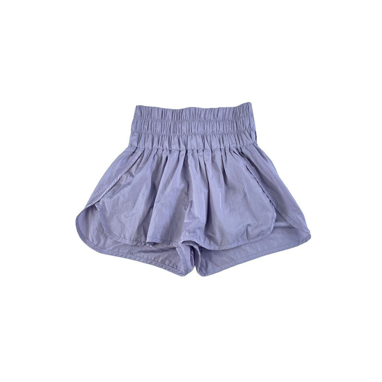 Women FP Movement Lavender "The Way Home" HighRise Athletic Running Shorts SizeS