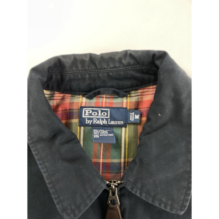 Mens Polo Ralph Lauren Size Medium Navy Blue Harrington Jacket