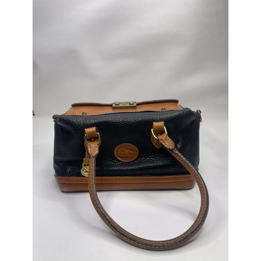 Dooney & Bourke Lot All Weather Leather Black/Brown Handbag Crossbody