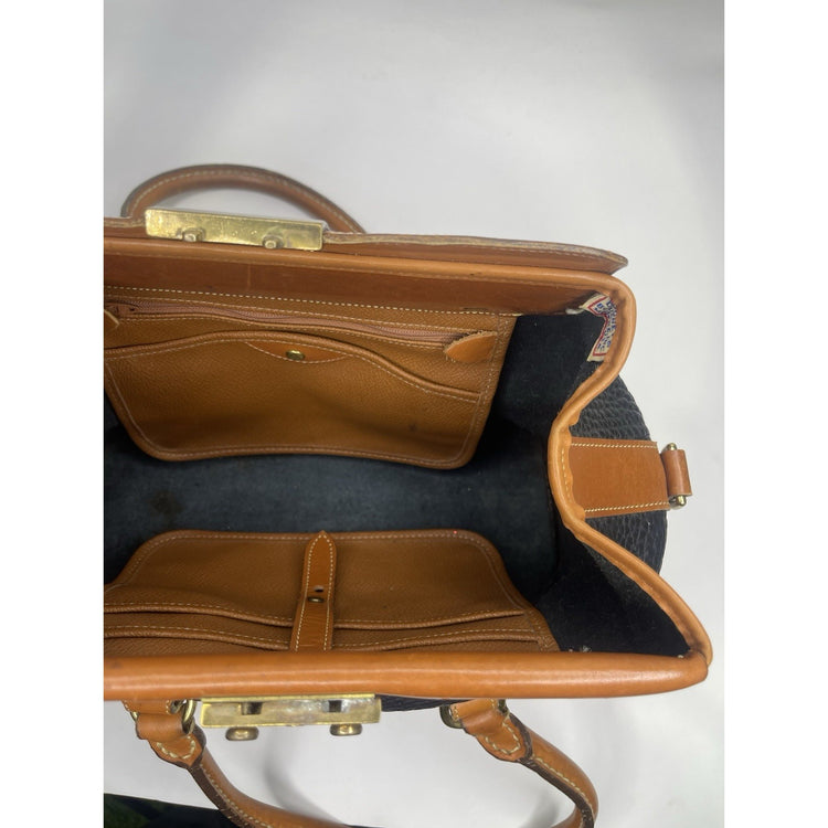 Dooney & Bourke Lot All Weather Leather Black/Brown Handbag Crossbody